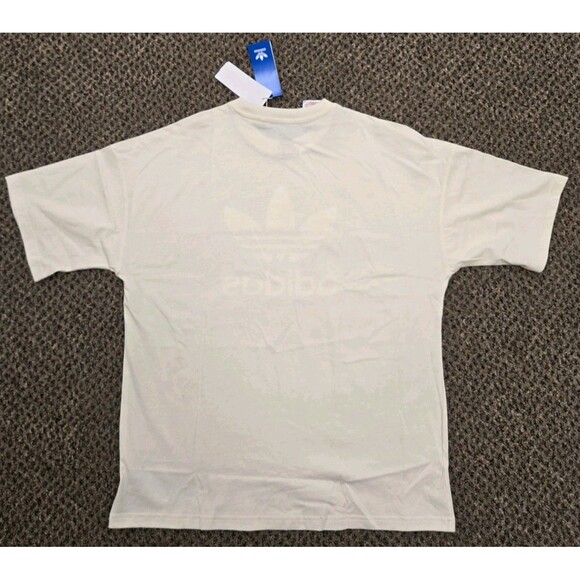 NWT Adidas Originals Tee 'Cream White' (Kids L) JD2916 - Picture 9 of 9